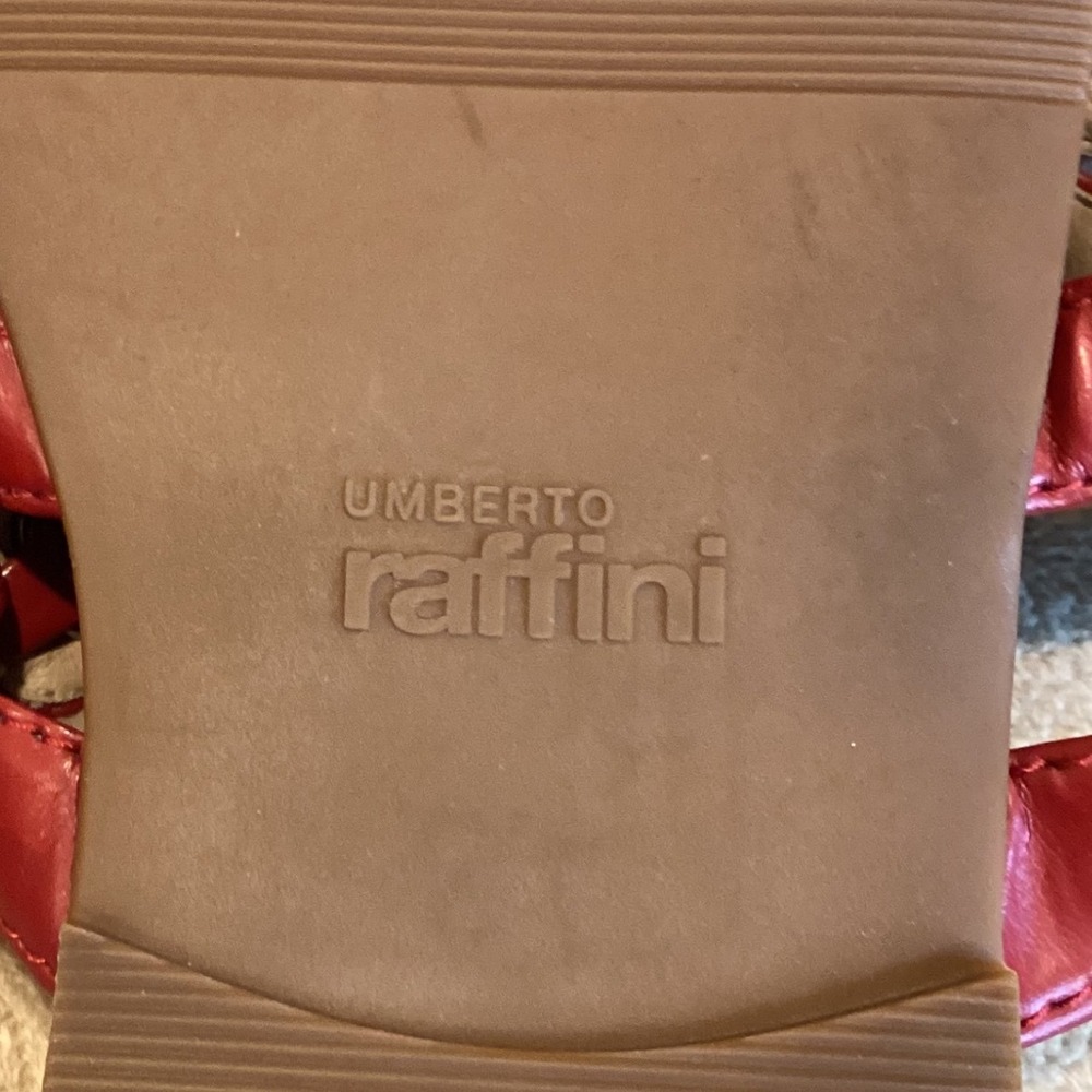 Umberto Raffini Red Floral Sandals - Picture 7 of 7